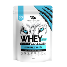 White Wolf Nutrition Whey Protein + Collagen Creamy Vanilla 990g