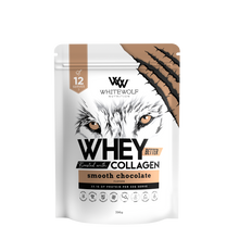 White Wolf Nutrition Whey Protein + Collagen Smooth Chocolate 396g