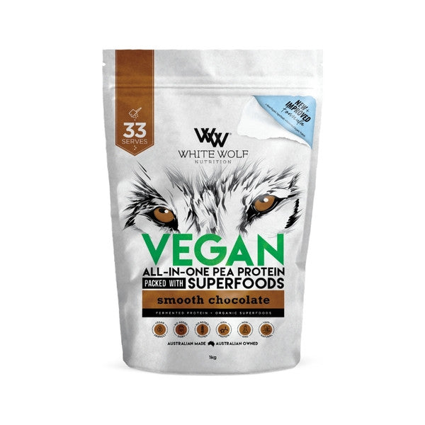 White Wolf Nutrition Vegan Protein Blend Smooth Chocolate 1kg