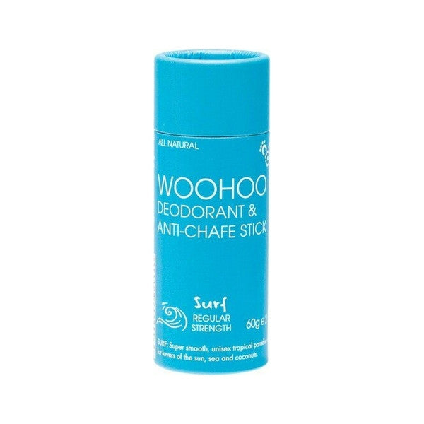 Woohoo Surf Natural Deodorant and Anti-Chafe Stick 60g