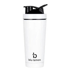Blu Lemon Insulated Stainless Steel Shaker White