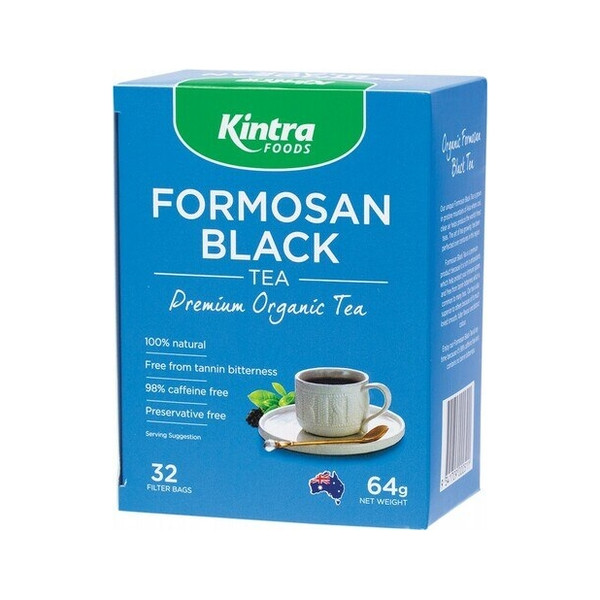 Kintra Foods Organic Formosan Black Tea 32 Tea Bags