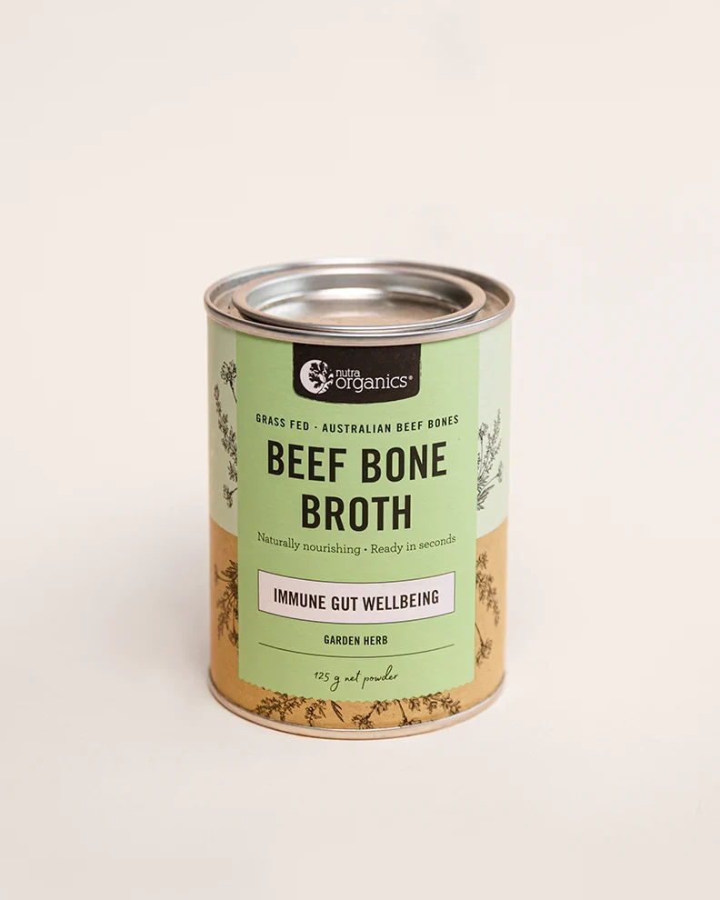 Nutra Organics Bone Broth Beef Garden Herb 125g