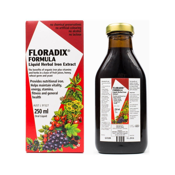 Floradix Formula Liquid Herbal Iron Extract 500ml