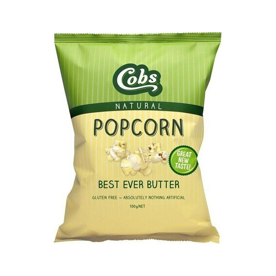 Cobs Natural Popcorn Best Ever Butter GF 12x100g